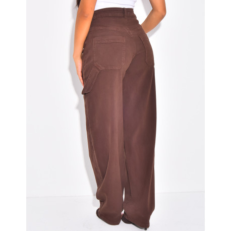 Mid-rise balloon jeans