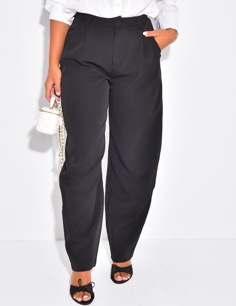 Pantalon de tailleur à...