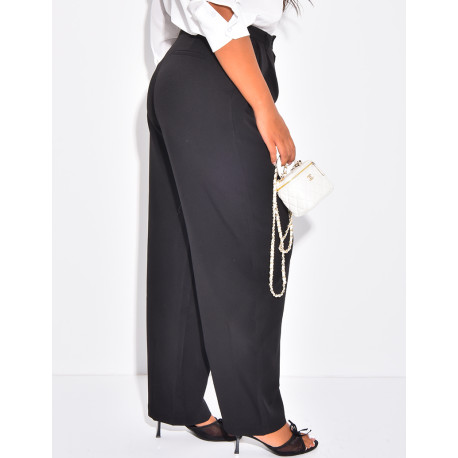 Pantalon de tailleur à coupe large