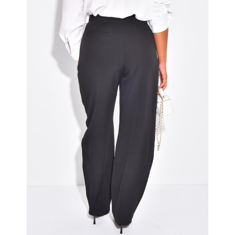 Pantalon de tailleur à coupe large