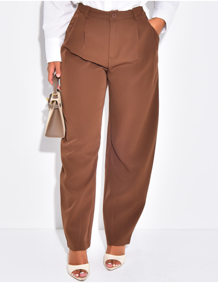 Pantalon de tailleur à coupe large