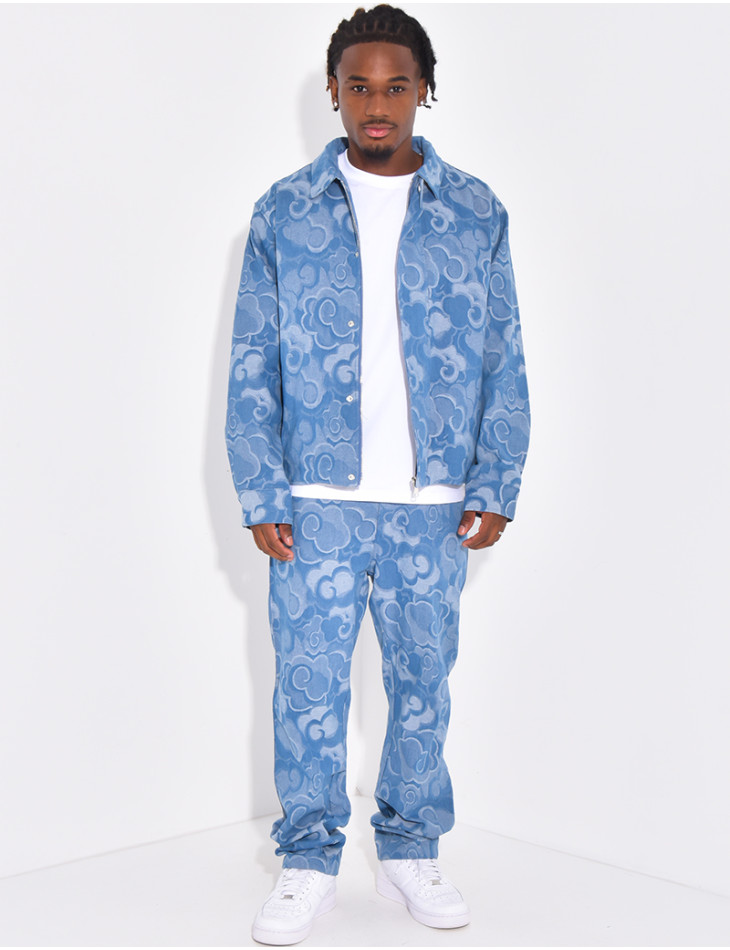 Ensemble en jeans à motifs
