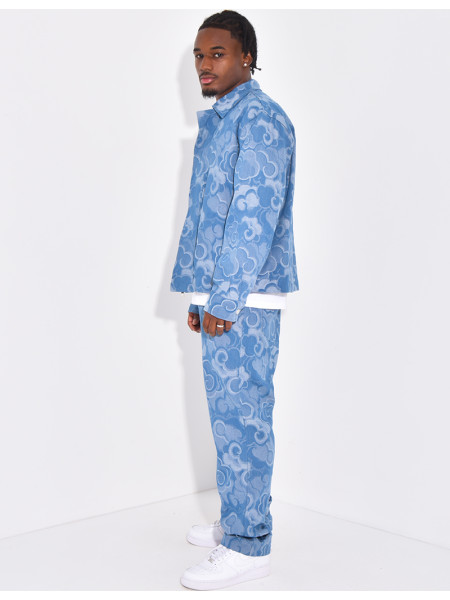 Ensemble en jeans à motifs