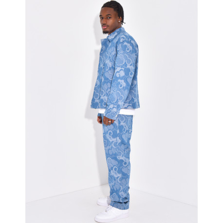 Ensemble en jeans à motifs