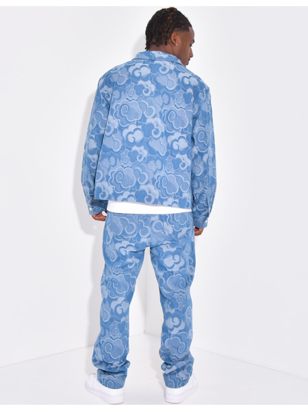 Ensemble en jeans à motifs