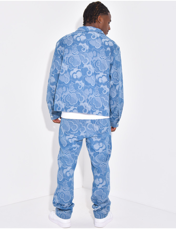 Ensemble en jeans à motifs