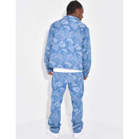 Ensemble en jeans à motifs