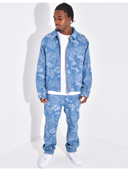 Ensemble en jeans à motifs