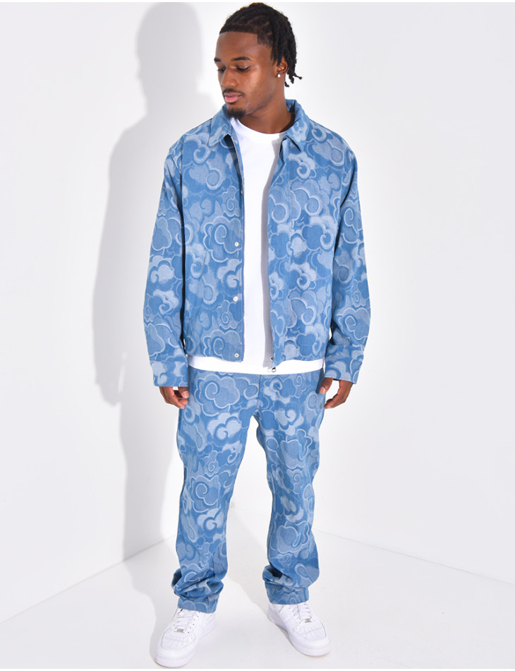 Ensemble en jeans à motifs