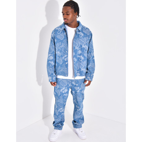 Ensemble en jeans à motifs