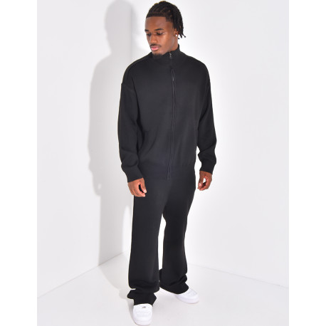 Ensemble gilet et pantalon en maille