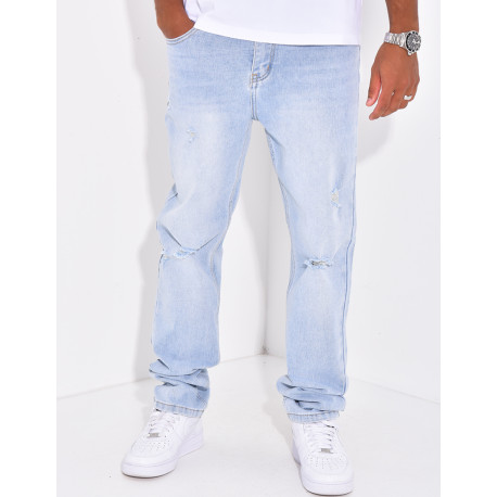 Jeans large destroy