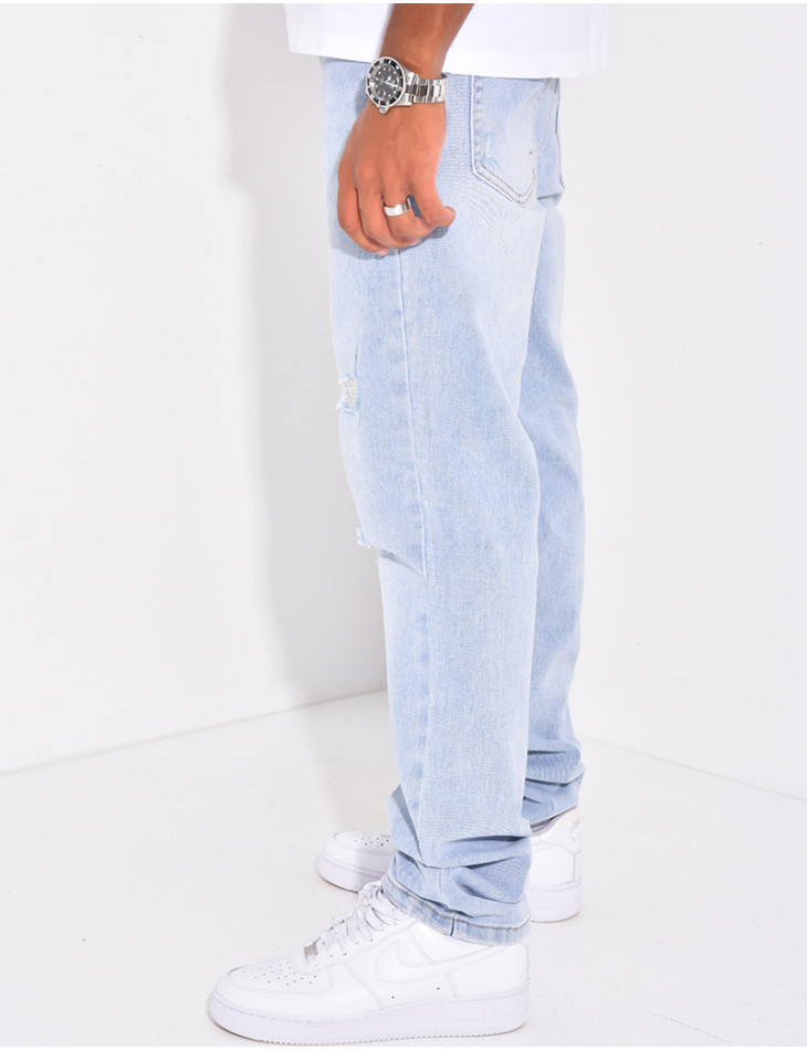 Jeans large destroy