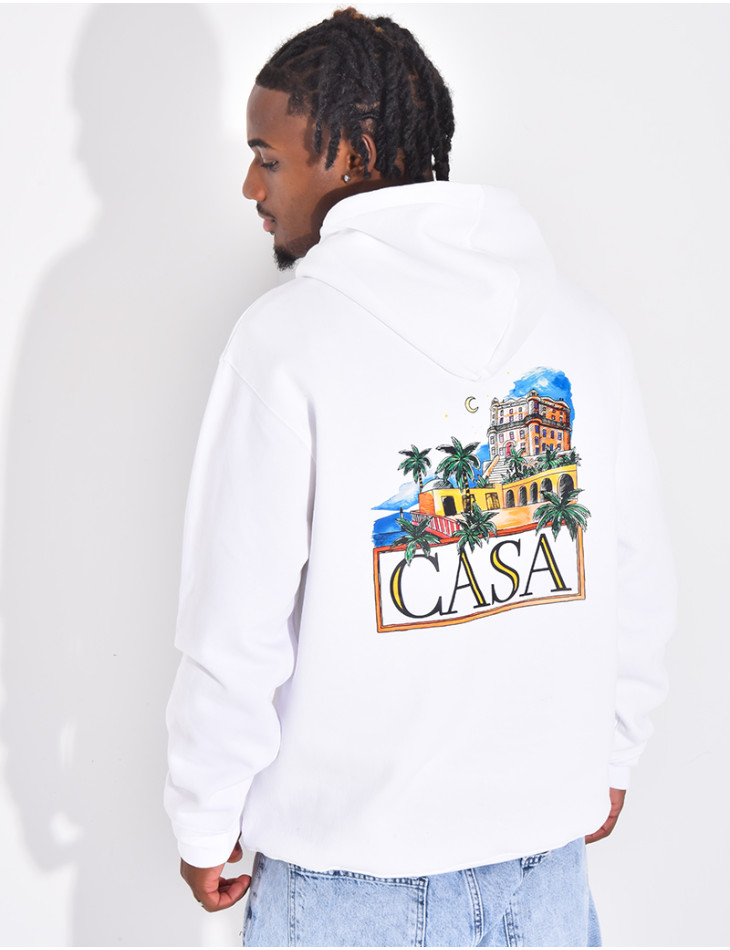 Sweat à capuche "Casa Palmier"