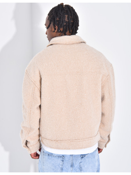 Veste à poches chiné