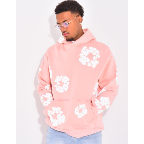 Pull à fleurs