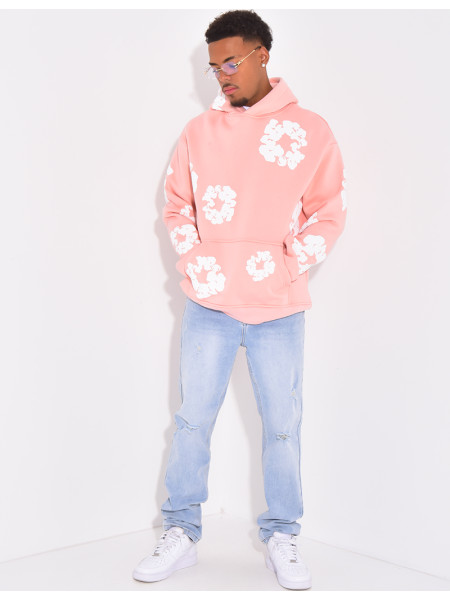 Pull à fleurs