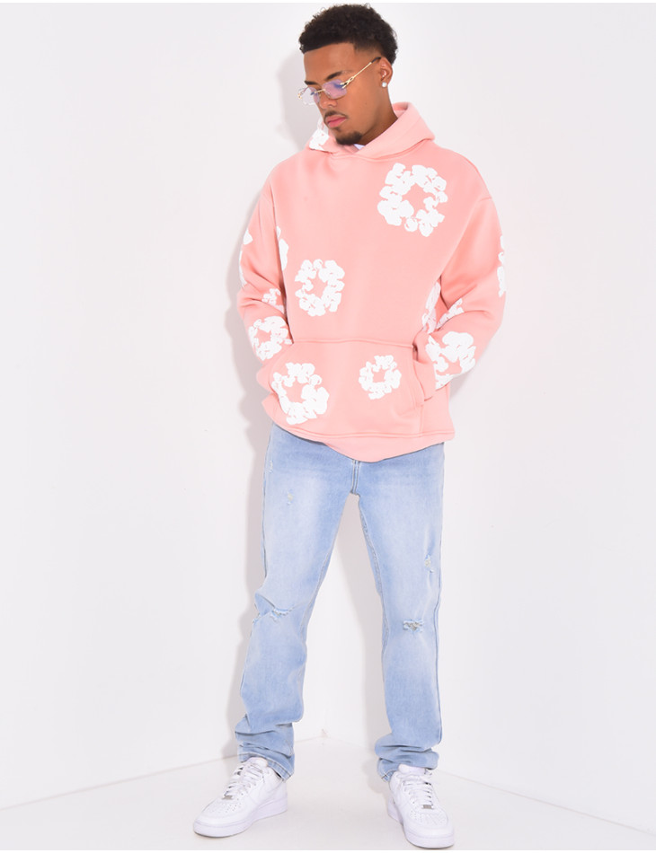 Pull à fleurs