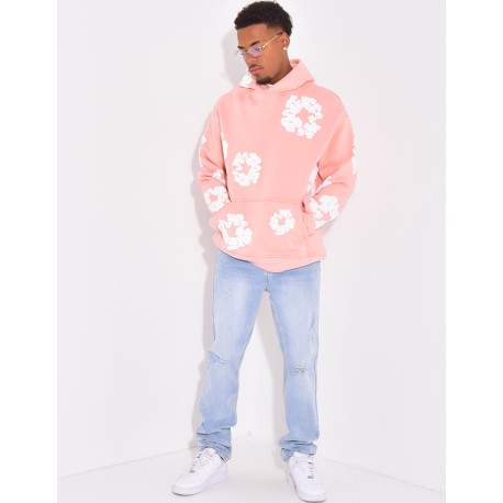 Pull à fleurs