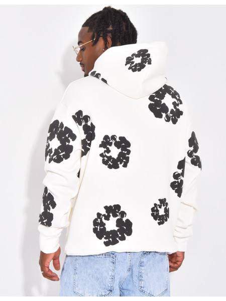 Pull à fleurs