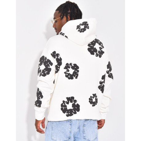 Pull à fleurs