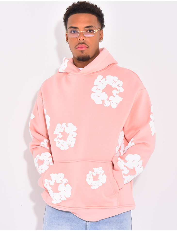 Pull à fleurs