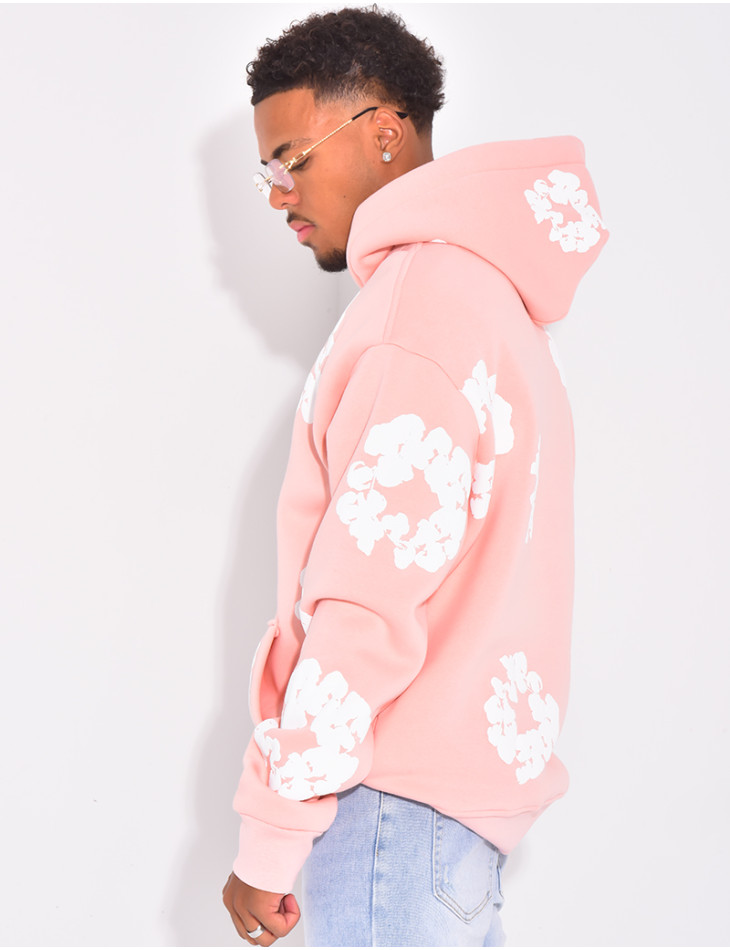 Pull à fleurs