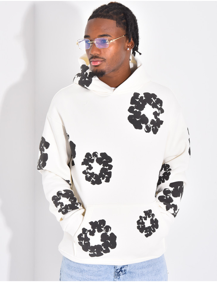 Pull à fleurs