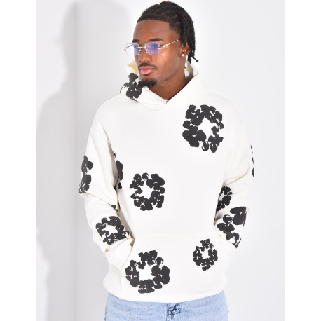 Pull à fleurs