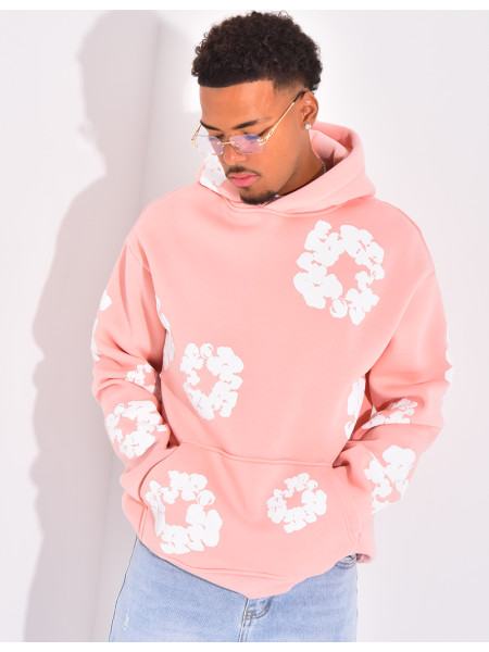 Pull à fleurs