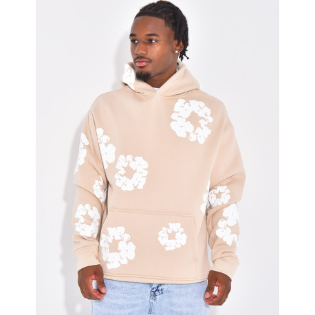 Pull à fleurs