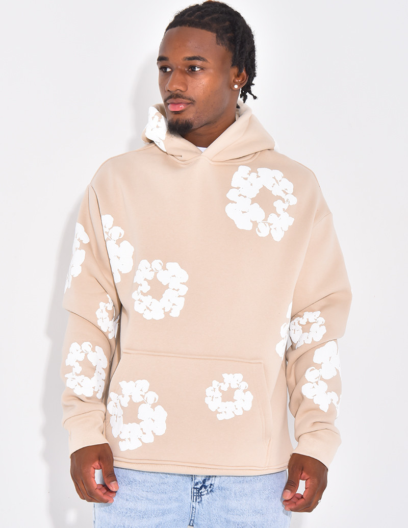 Pull à fleurs