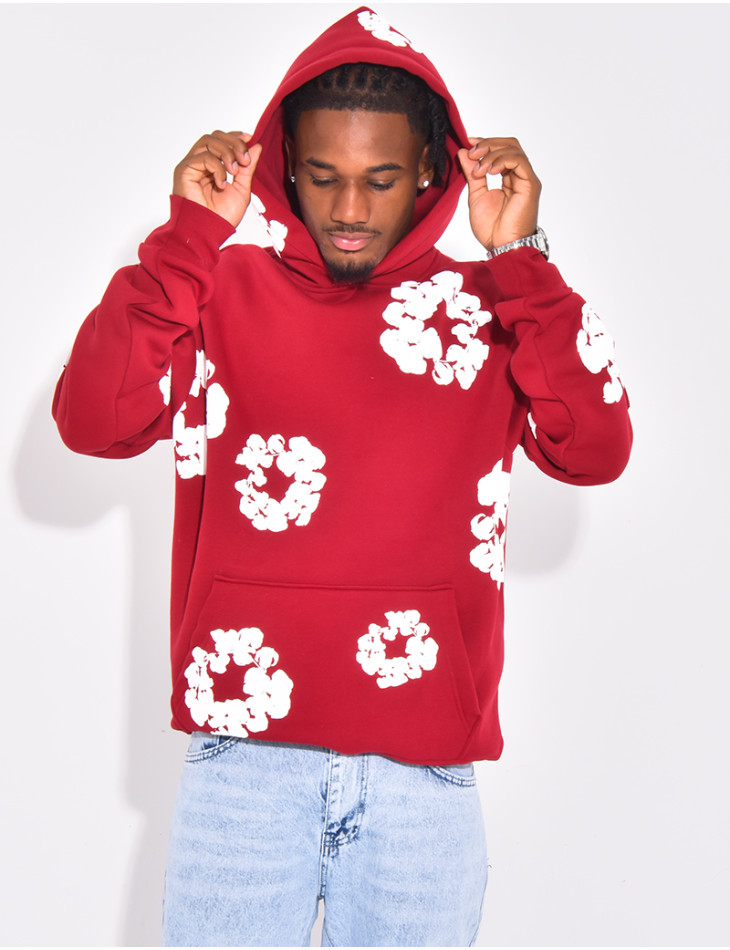 Pull à fleurs