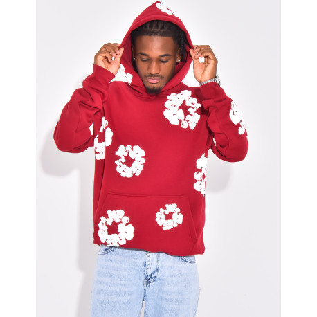 Pull à fleurs