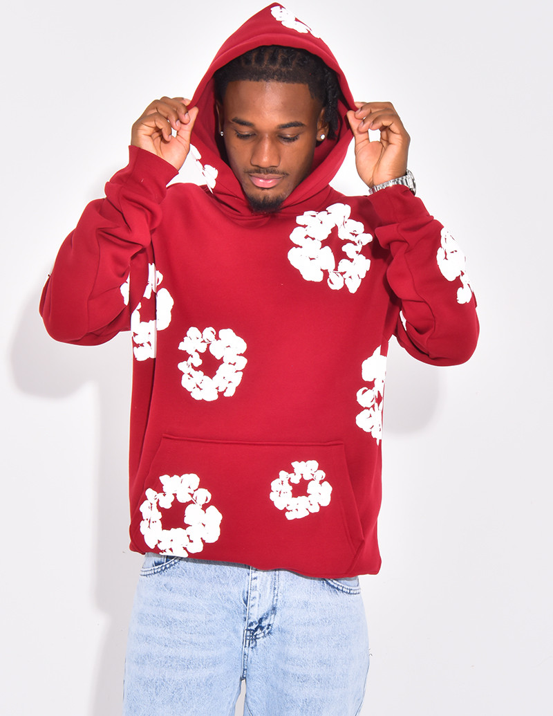 Pull à fleurs