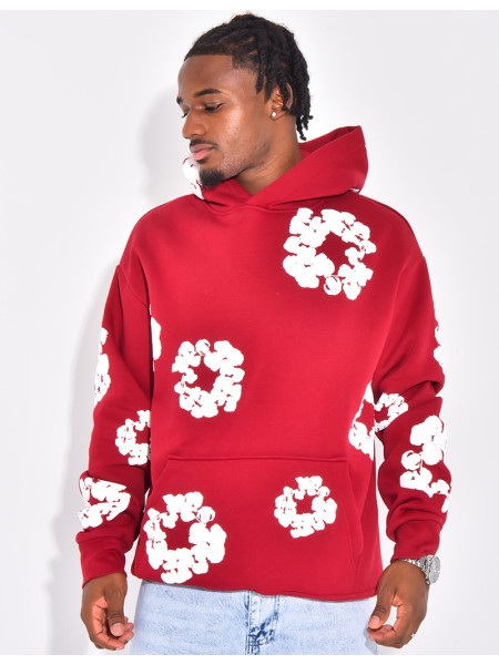 Pull à fleurs