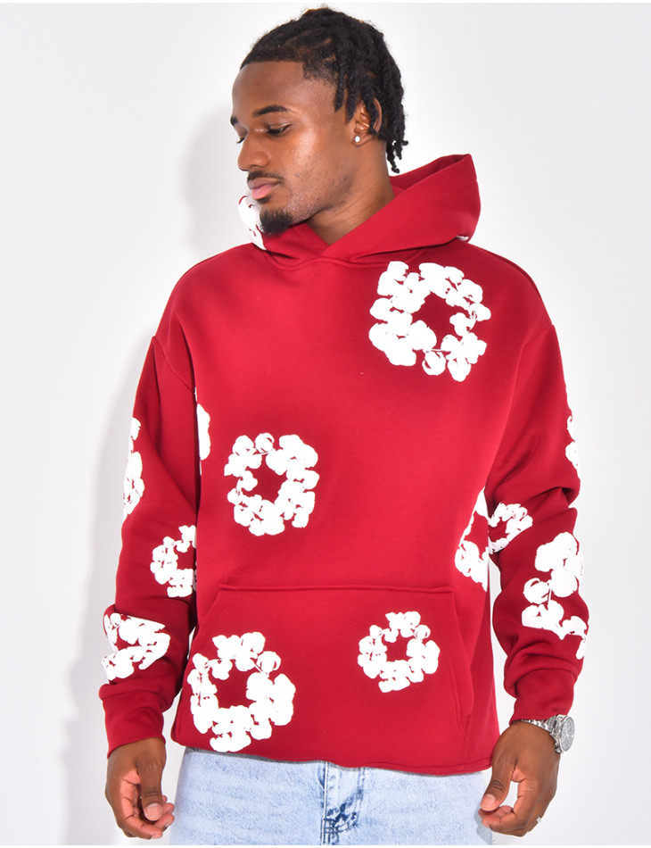 Pull à fleurs