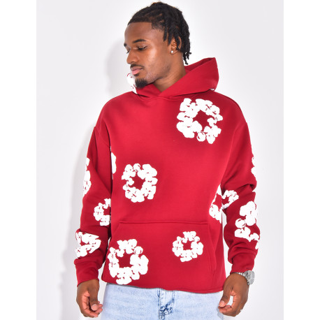 Pull à fleurs
