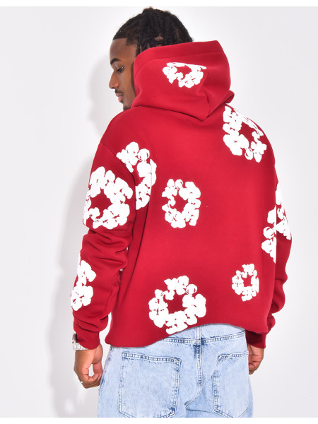 Pull à fleurs