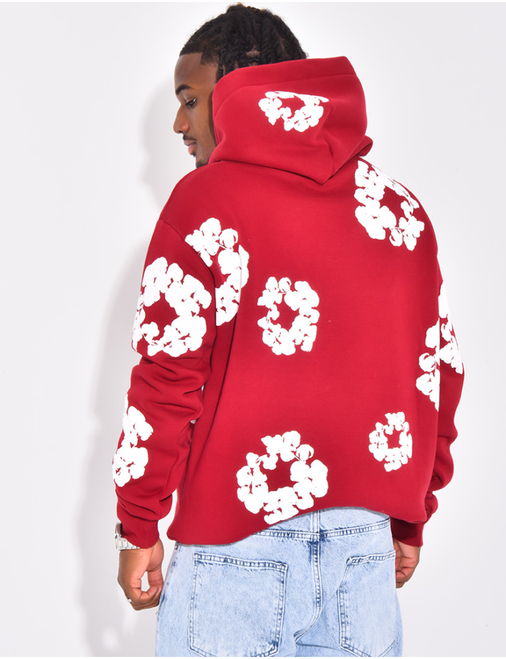 Pull à fleurs