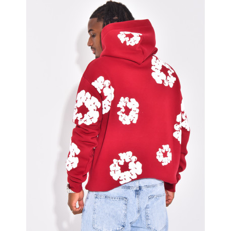 Pull à fleurs