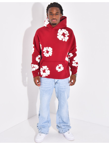 Pull à fleurs