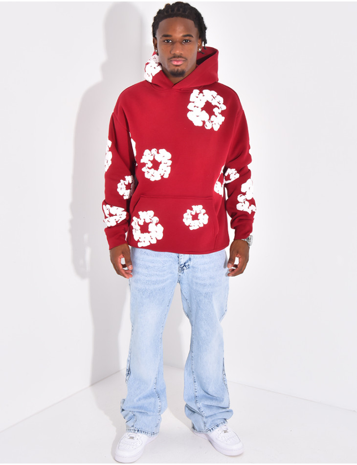 Pull à fleurs