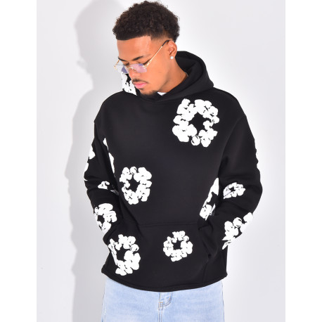 Pull à fleurs