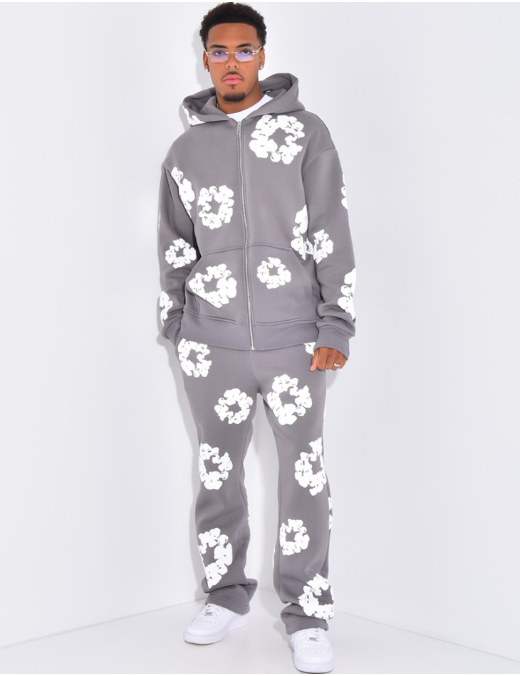 Ensemble de jogging à fleurs