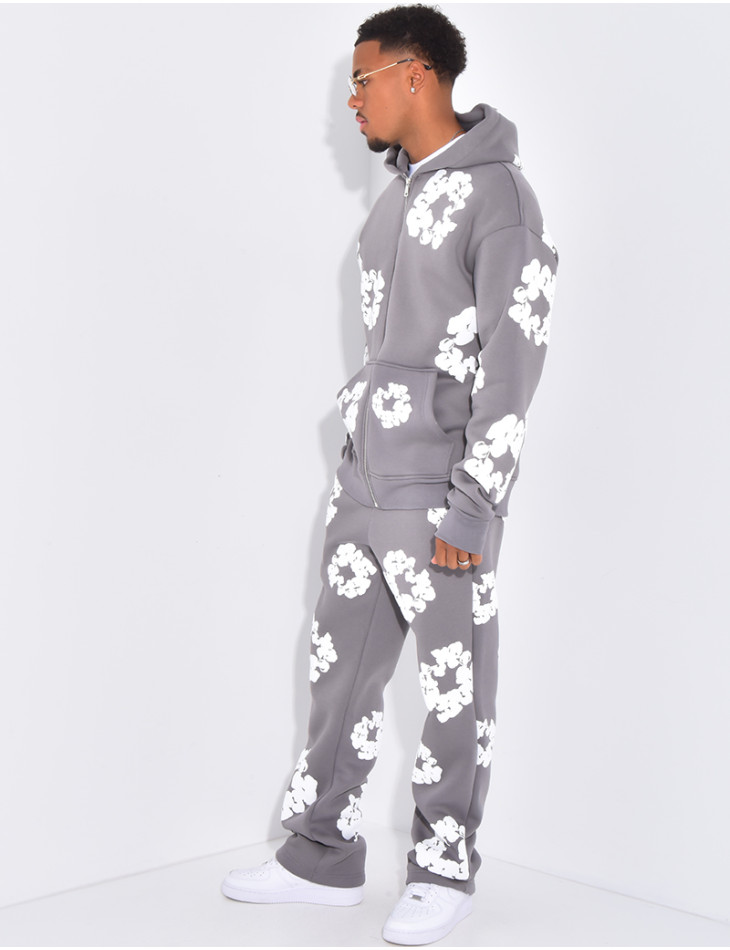 Ensemble de jogging à fleurs