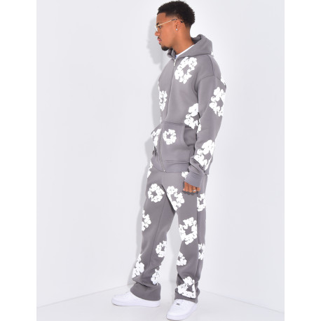 Ensemble de jogging à fleurs