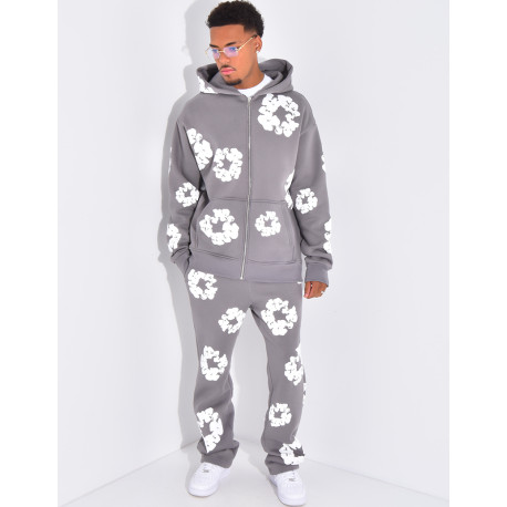 Ensemble de jogging à fleurs