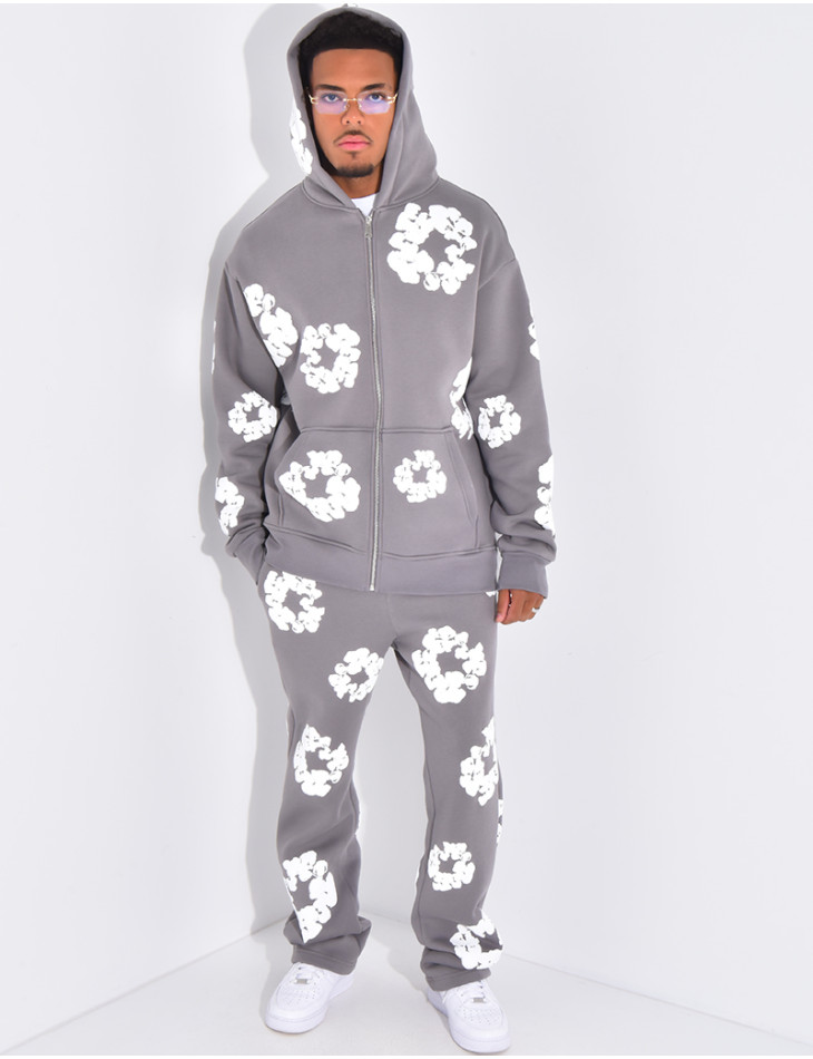 Ensemble de jogging à fleurs