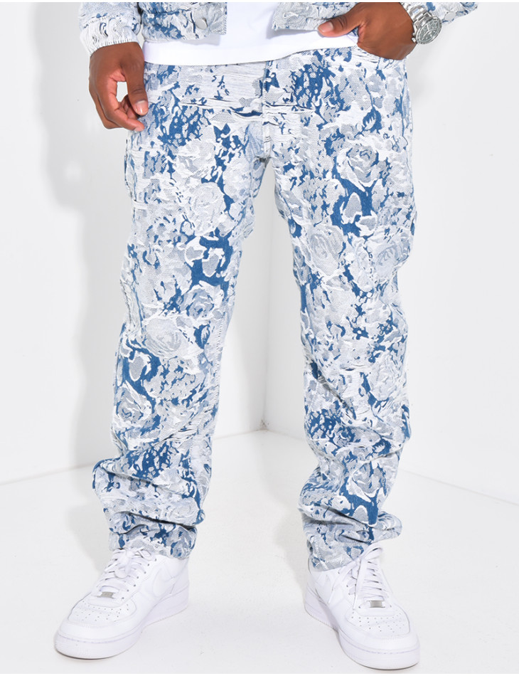 Pantalon à motifs